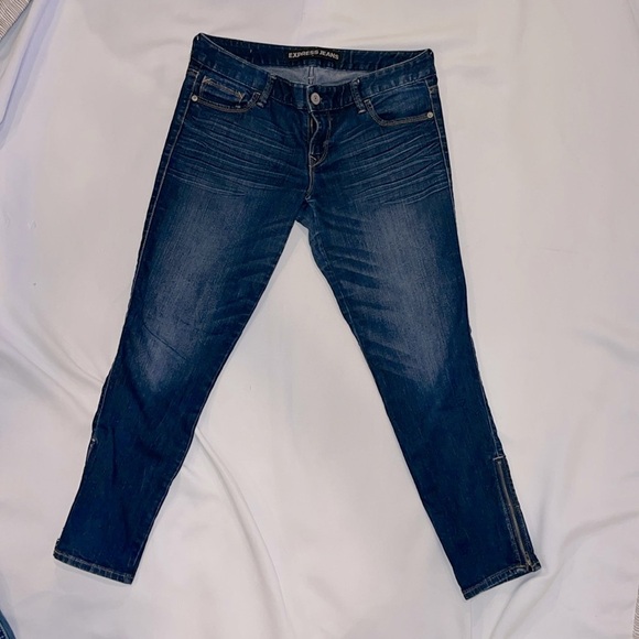 Women’s Express Low Rise Jeans 8R - Picture 1 of 8